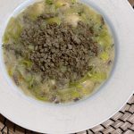 Sonnenblumen-Lauch-Suppe